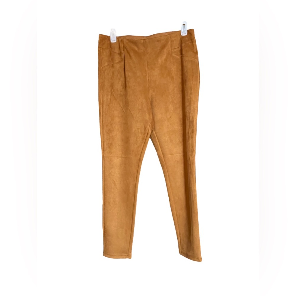 Brown Faux Suede Leggings 18/20W NWT